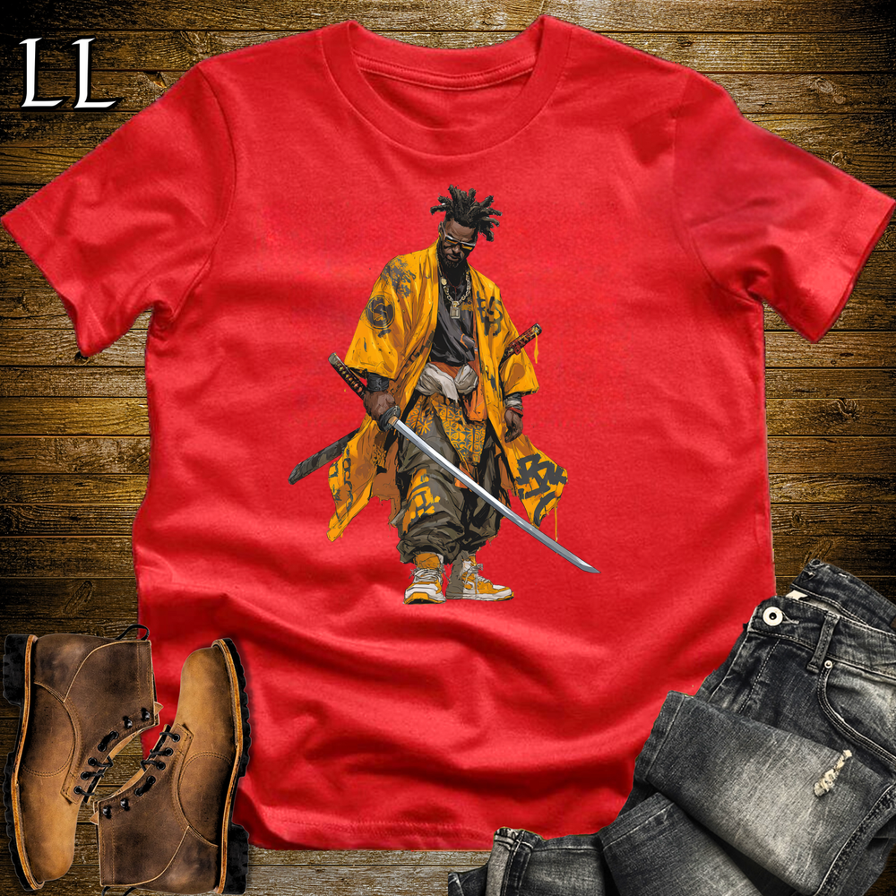 African Yellow Street Samurai - Red