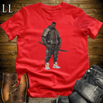 African Street Bodybuilder Samurai - Red