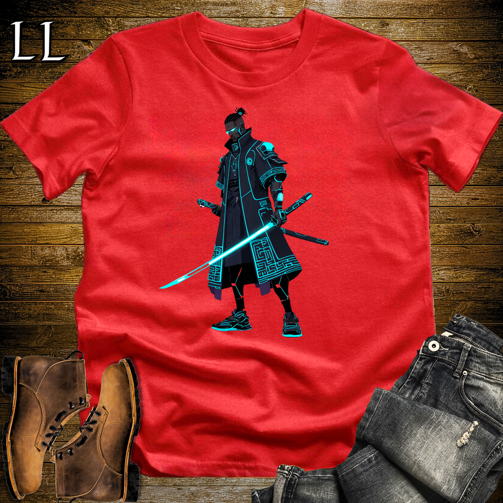 African Ai Samurai Red | African Warrior Tee
