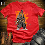 African Orange Street Samurai Red | African Warrior Tee