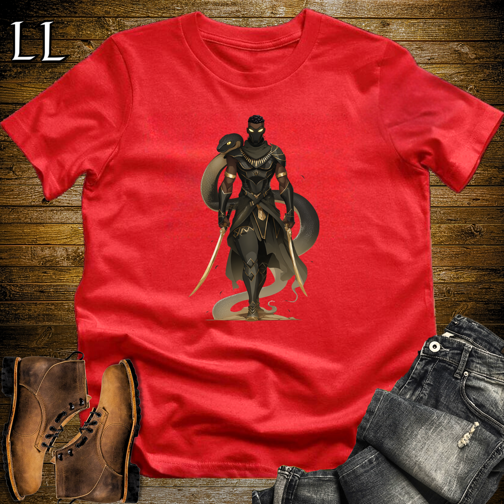 African Black Mamba Assassin Softstyle Tee Red | African Warrior Tee