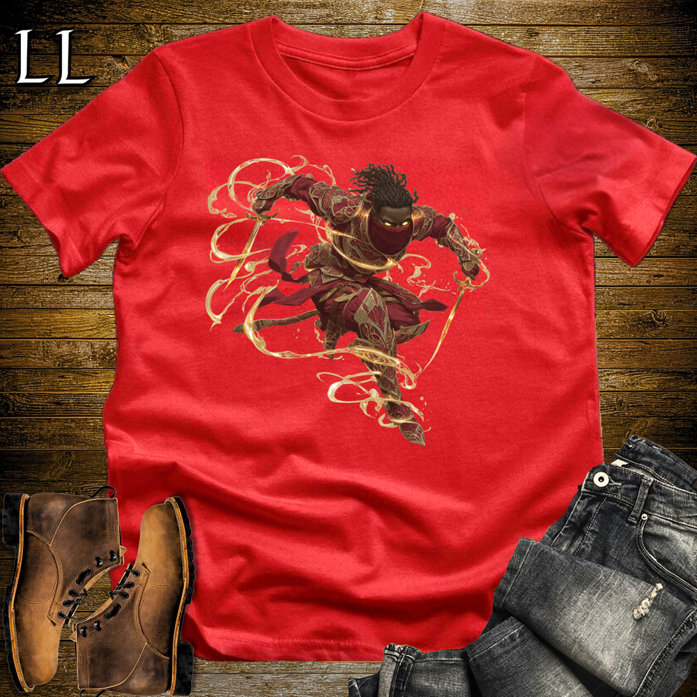 African Kingslayer Assassin Softstyle Tee Red | African Warrior Tee