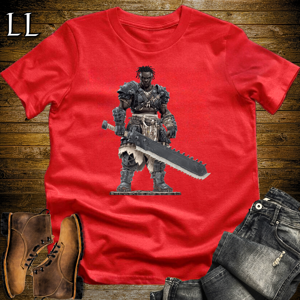 Afrian Gladiator Barbarian Softstyle Tee - Red