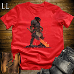 African Fire Barbarian Softstyle Tee Red | African Warrior Tee