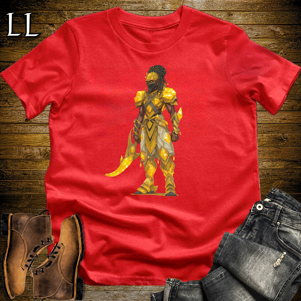 African Yellow Sapphire Warrior Softstyle Tee - Red