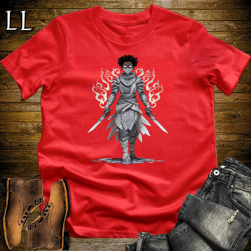 African Wind Walker Assassin Softstyle Tee Red | African Warrior Tee