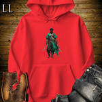 African Emerald Pirate Hooded Sweatshirt Red | Pirate Warrior