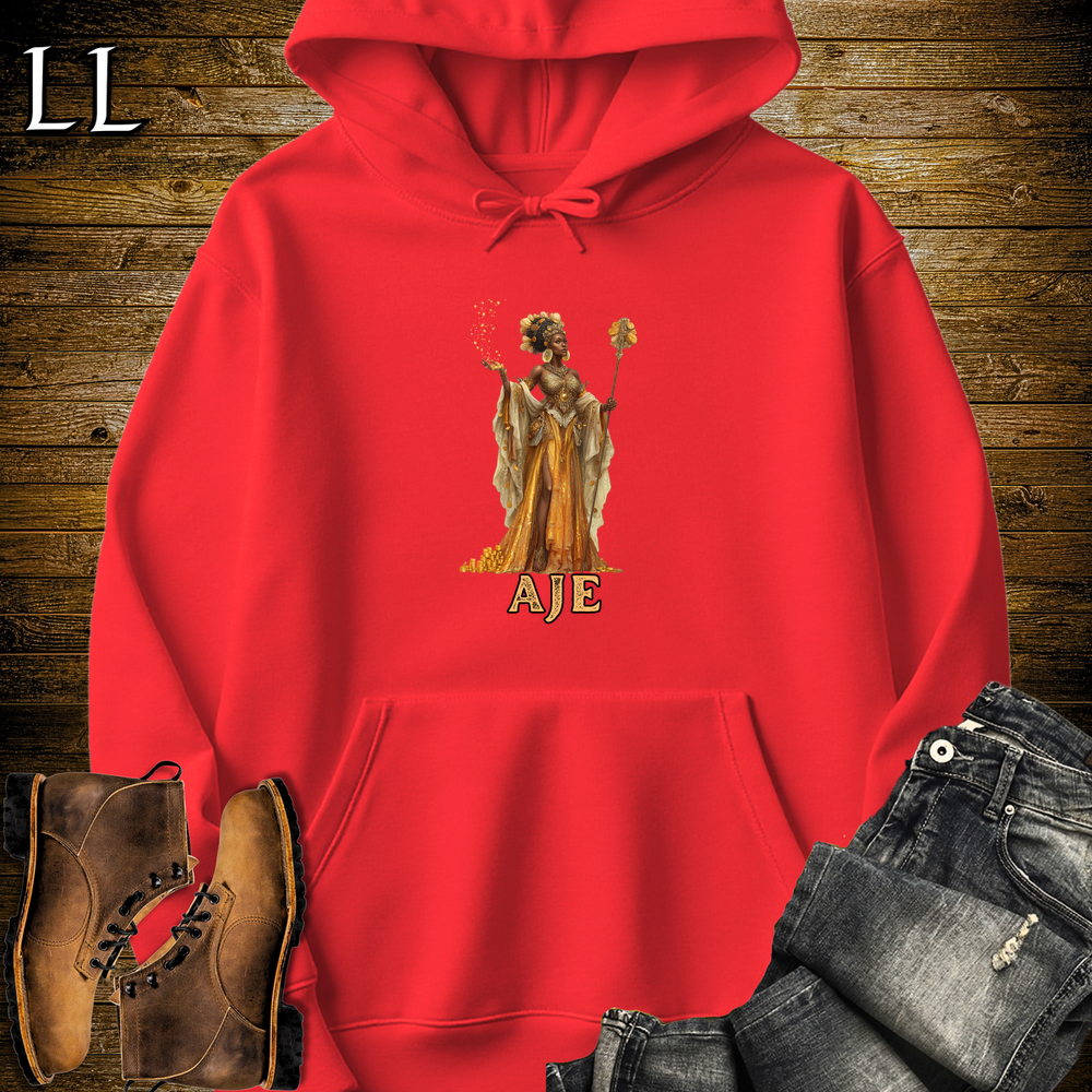 Aje African Goddess Hooded Sweatshirt - Red
