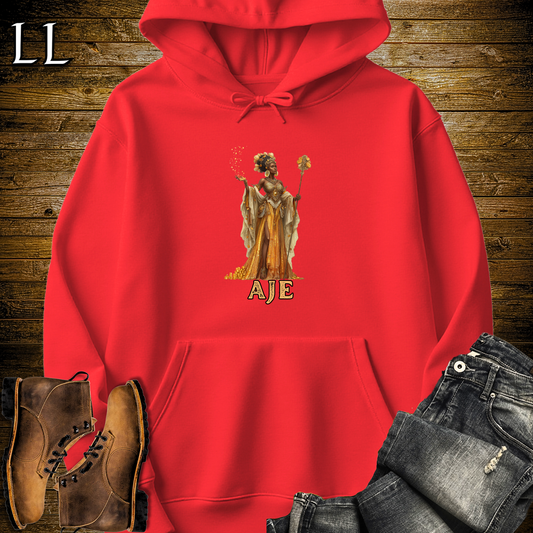 Aje African Goddess Hooded Sweatshirt - Red