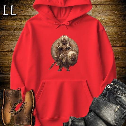 African Warrior King Hooded Sweatshirt - Red