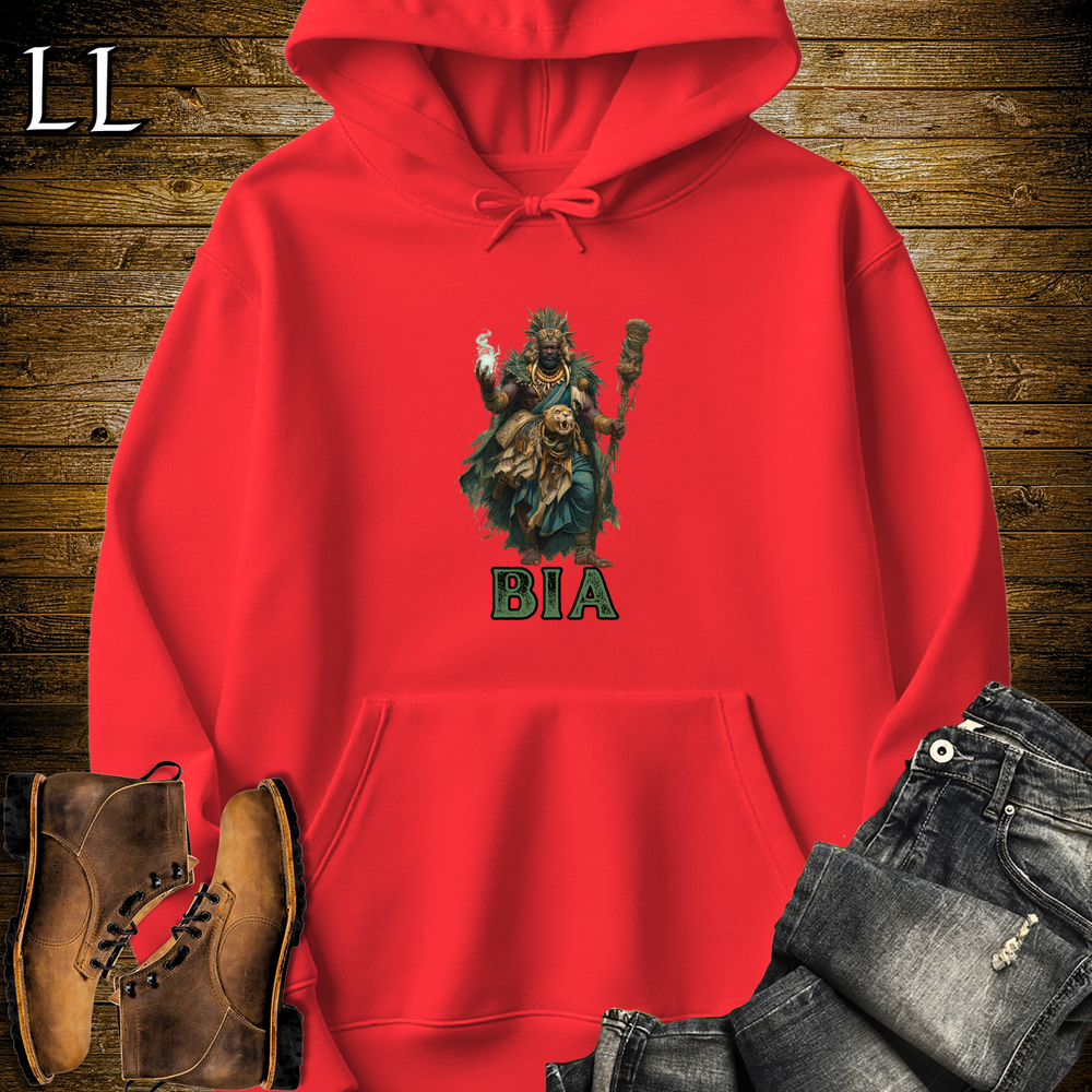 Bia African God Hooded Sweatshirt - Red