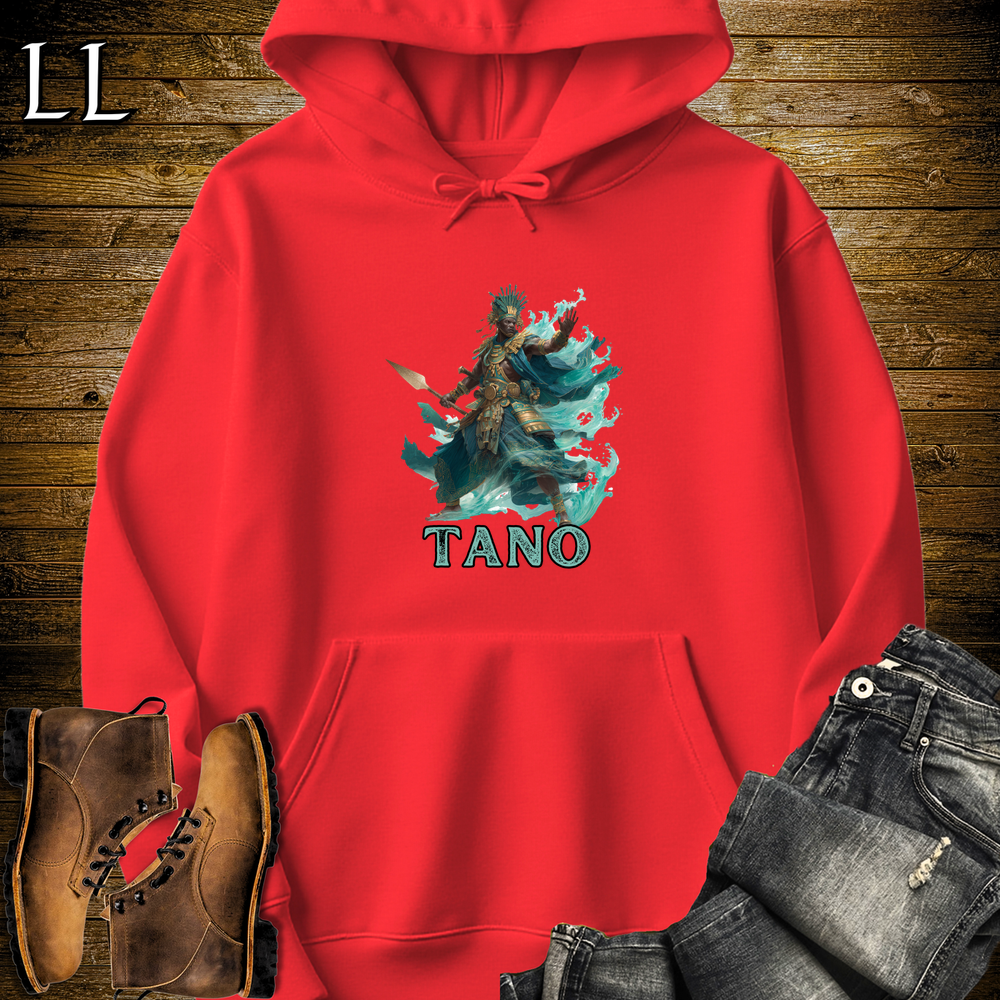 Tano African God Hooded Sweatshirt - Red