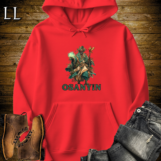 Osanyin African God Hooded Sweatshirt - Red