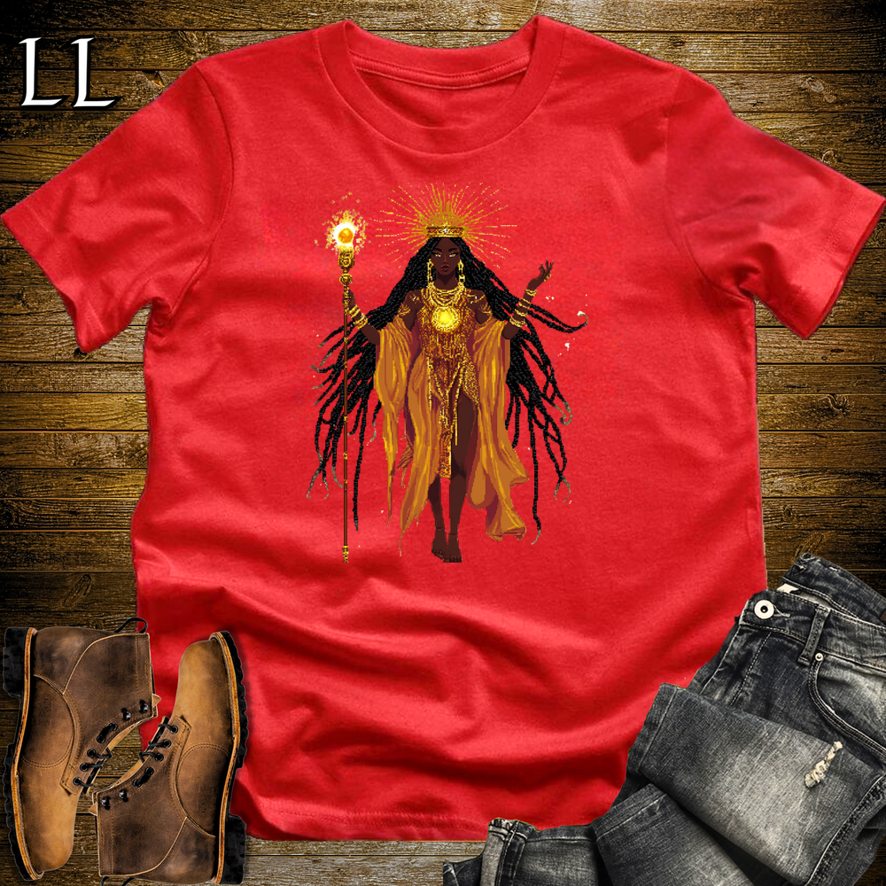 African 16 Bit Sun Queen Red | African Queen Tee