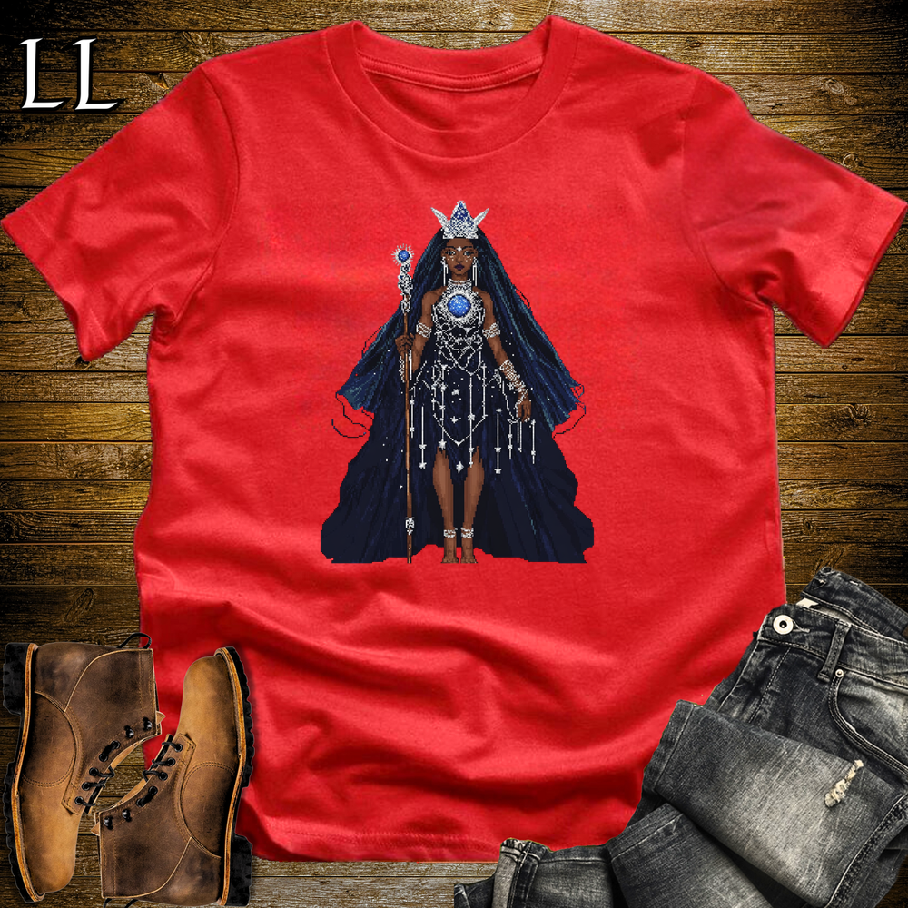 African 16 Bit Star Queen Red | African Queen Tee