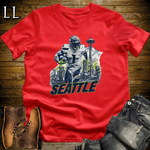 Seattle Football Number 1 T Shirt - Red
