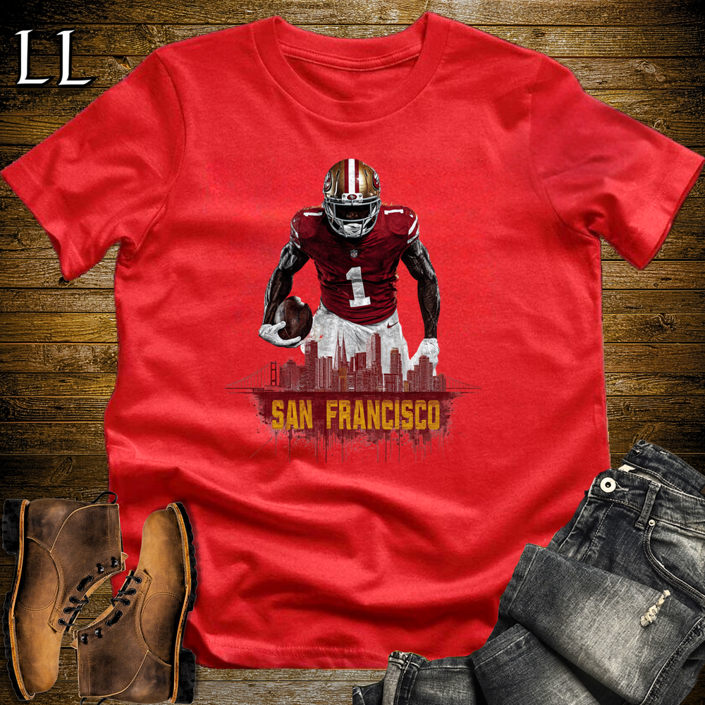 49ers Football Shirt Red | San Francisco Fan Tee