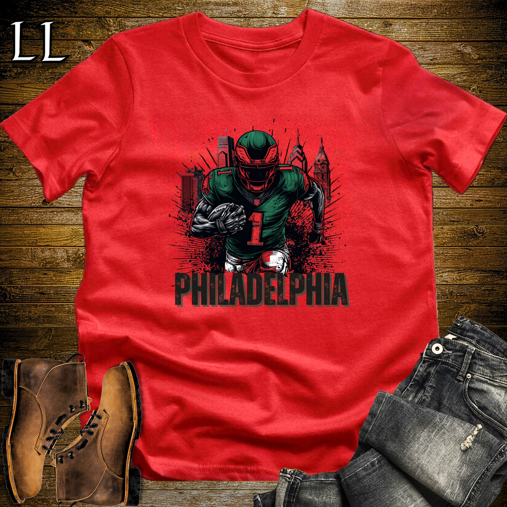 Eagles Football Shirt Red | Philadelphia Fan Tee