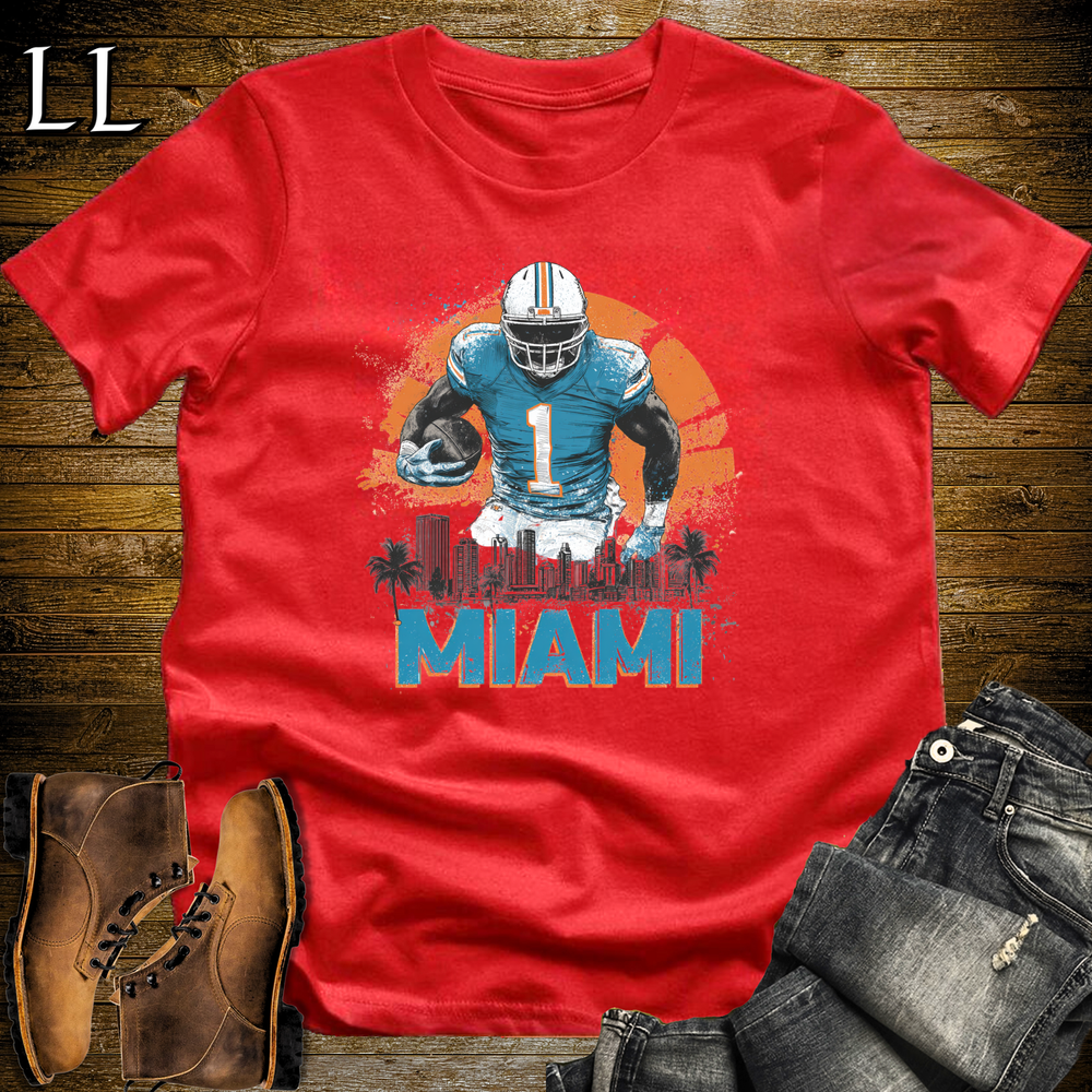 Miami Dolphins Shirt Red | NFL Fan Tee