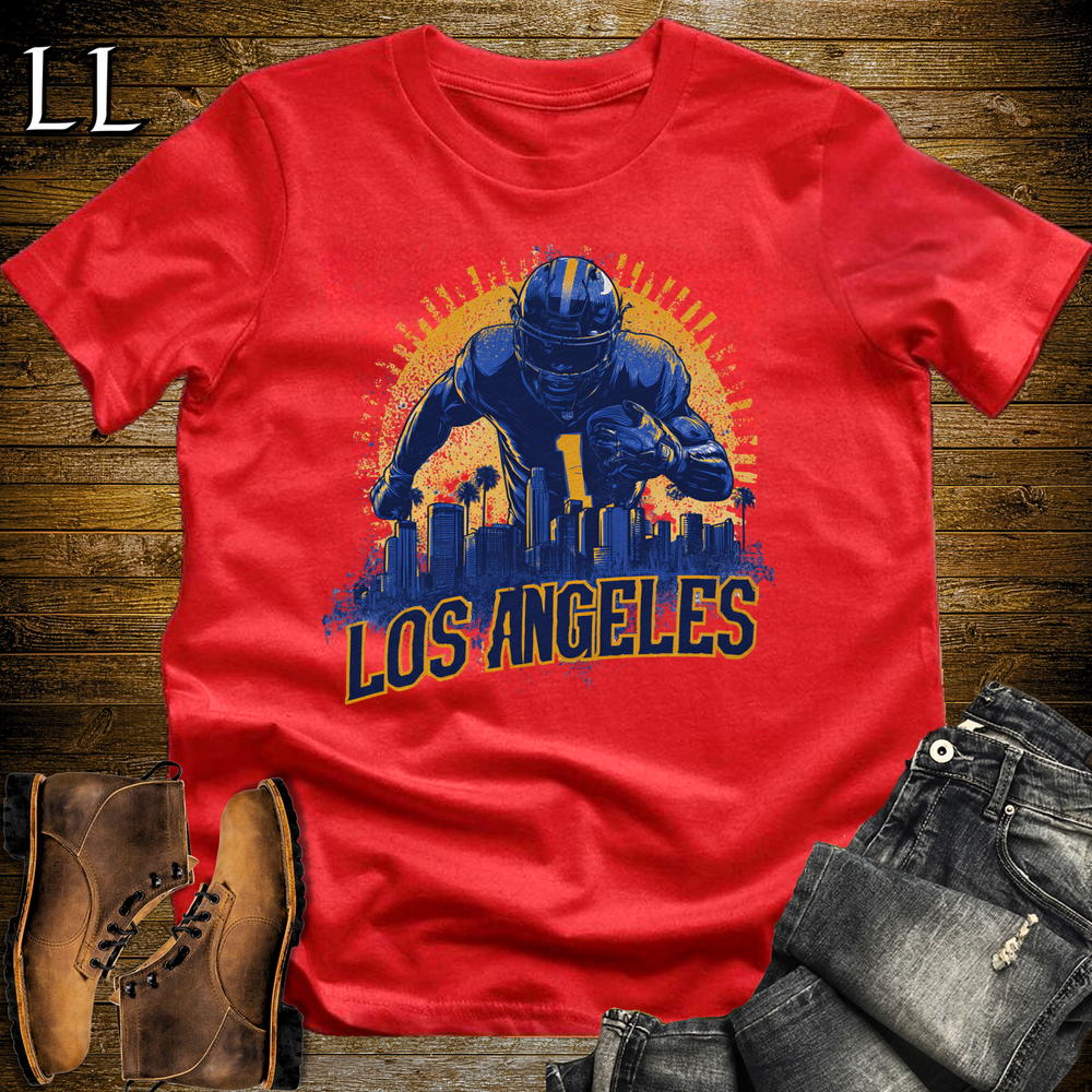 Chargers Football Shirt Red | LA Fan Tee