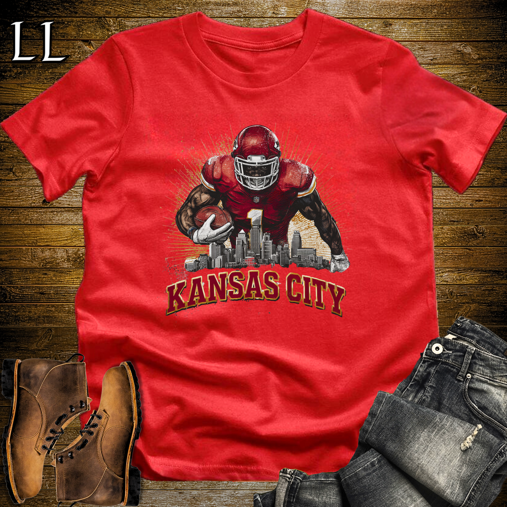 Chiefs Football Shirt Red | Kansas City Fan Tee