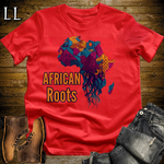 African Roots Softstyle T Shirt Red | African Heritage Pride Tee