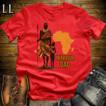 African Warrior Dad Softstyle T Shirt Red | Dad Gift African Tee