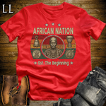 African Nation Softstyle T Shirt Red | African Pride Heritage Tee