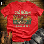 African Igbo Nation Softstyle T Shirt Red | Igbo Heritage Tee