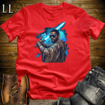 African Space Warrior T Shirt Red | Sci-Fi African Tee