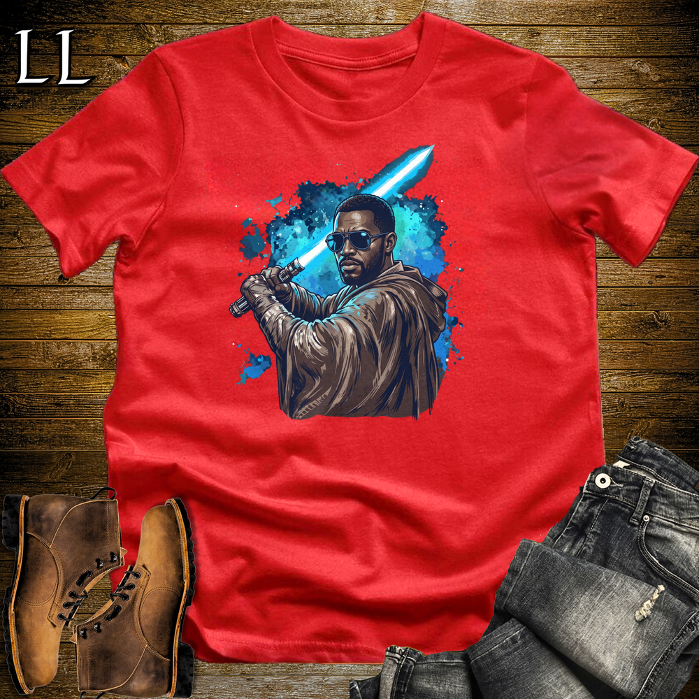 African Space Warrior T Shirt Red | Sci-Fi African Tee