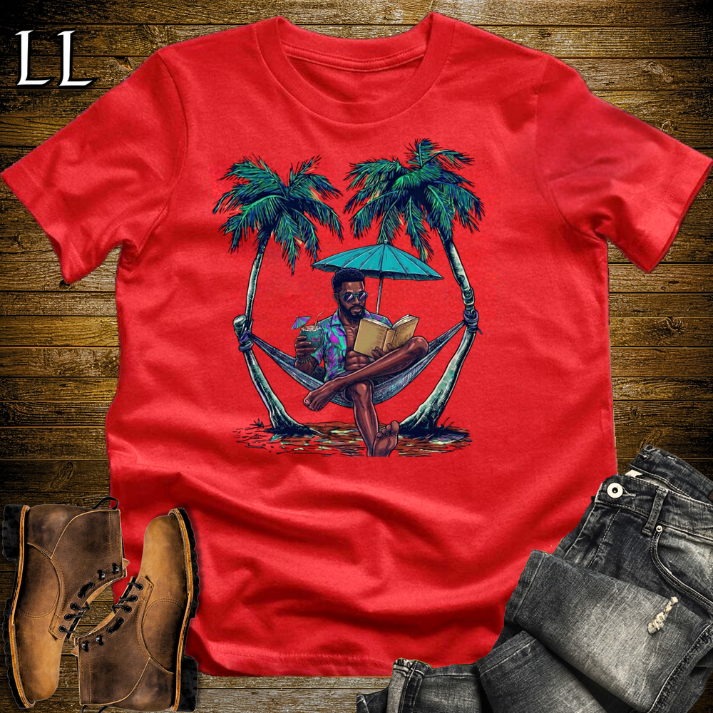 African Vacation Mode T Shirt Red | Funny African Tee