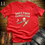Dads Finer Thing Club Cigar Softstyle Tee Red | Cigar Dad Club Tee