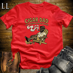 Cigar Dad Tan Softstyle Tee Red | Cigar Lover Dad Tee