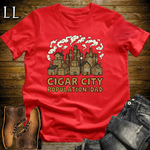 Cigar City Softstyle Tee Red | Cigar Lover Graphic Tee