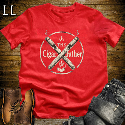The Cigarfather Softstyle Tee Red | Cigar Boss Tee
