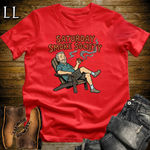 Saturday Smoke Society Orange Cigar Softstyle Tee Red | Cigar Club Tee