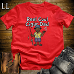 Reel Cool Cigar Dad Softstyle Tee Red | Fishing Cigar Dad Tee