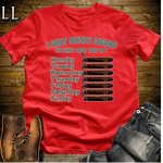 Only Smoke Cigars On Days That End In Y Tee Red | Funny Cigar Shirt