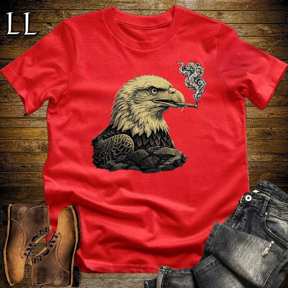 Vintage Cigar Eagle Softstyle T Shirt Red | Funny Cigar Shirt