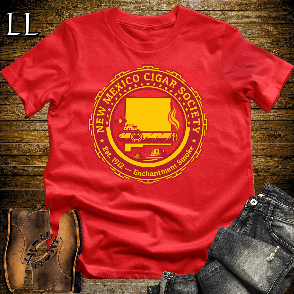 New Mexico Cigar Society Softstyle T Shirt Red | Cigar Lover Gift Tee