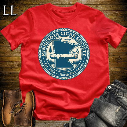 Minnesota Cigar Society Softstyle T Shirt Red | Cigar Lover Gift Tee