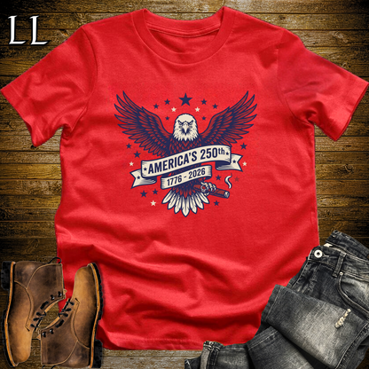 Americas 250 Cigar 1776 Softstyle T Shirt Red | America 250 Cigar Tee