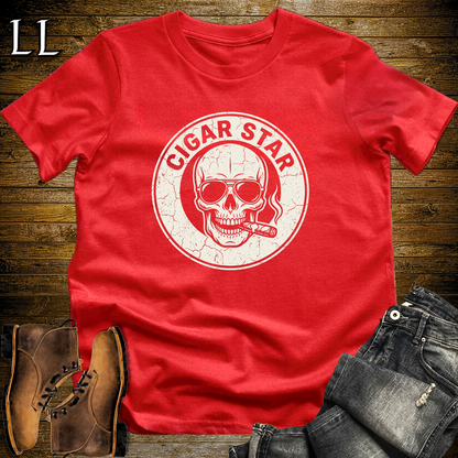 Cigar Star Softstyle T Shirt Red | Cigar Lover Graphic Tee