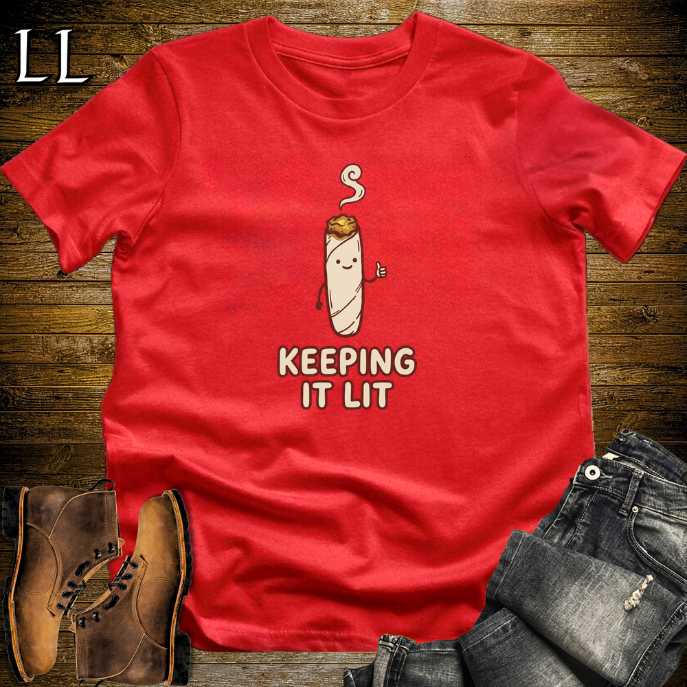 Cigar Keeping It Lit Softstyle T Shirt Red | Cigar Lover Tee