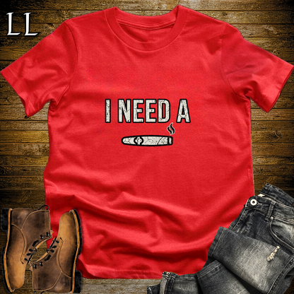 Need A Cigar Softstyle T Shirt Red | Funny Cigar Tee