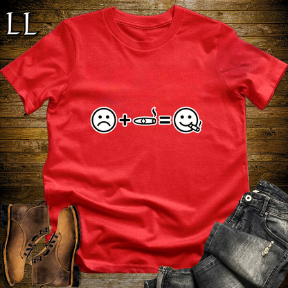 Me And Cigar Equals Happy Softstyle T Shirt Red | Funny Cigar Tee