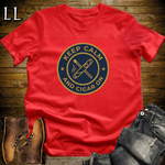 Keep Calm And Cigar On Softstyle T Shirt Red | Cigar Lover Tee