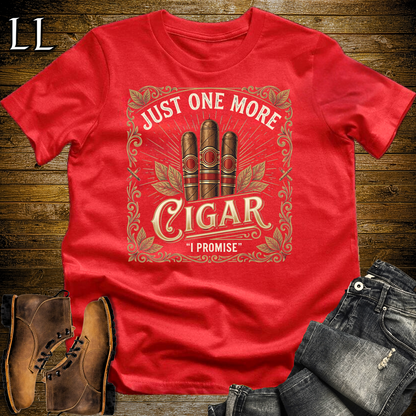 Just One More Cigar Softstyle T Shirt Red | Funny Cigar Tee