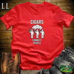 Cigars Connect People Softstyle T Shirt Red | Cigar Lover Tee
